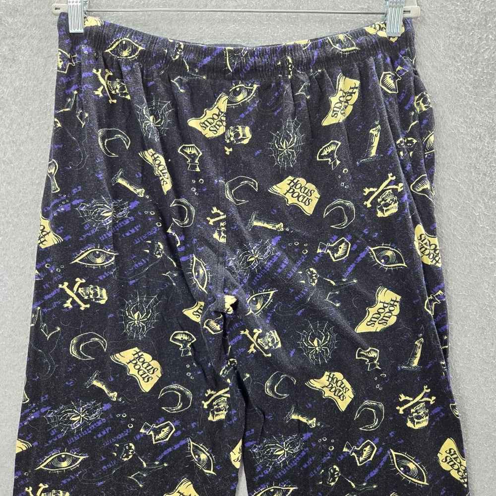 Disney Hocus Pocus Men Sleepwear Large Black Pajama Pants Allover Print Spooky - Picture 6 of 8